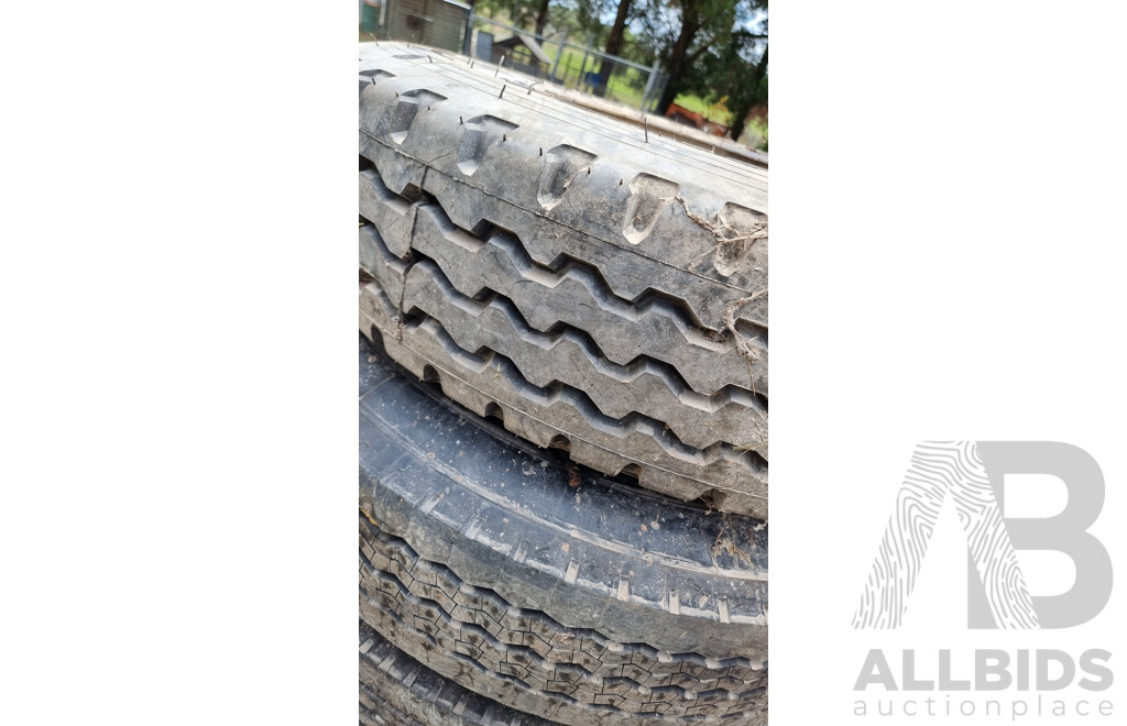 Set of Five -  Variety of Tyres, 4 New and 1 Slightly Used