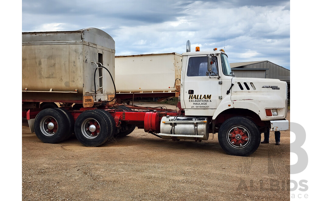 05/1993 Ford Aeromax L9000 6x4 Bogie Prime Mover 2d Cab Chassis White Turbo Diesel 420HP