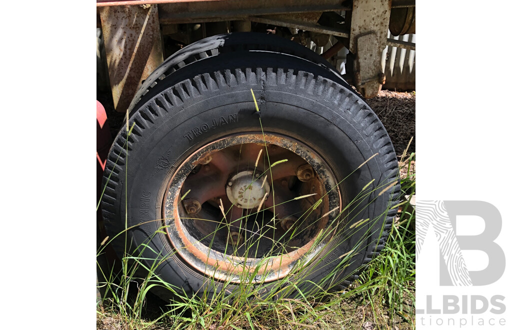 1958 Single Axle Skeltal 30ft Trailer