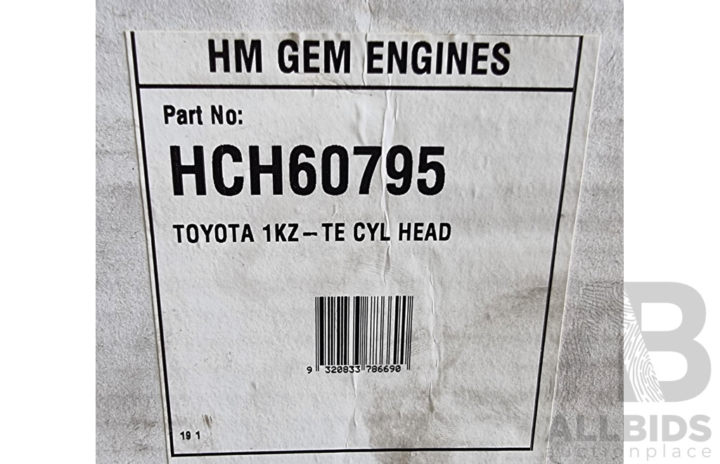 Toyota 1KZ-TE Cylinder Head