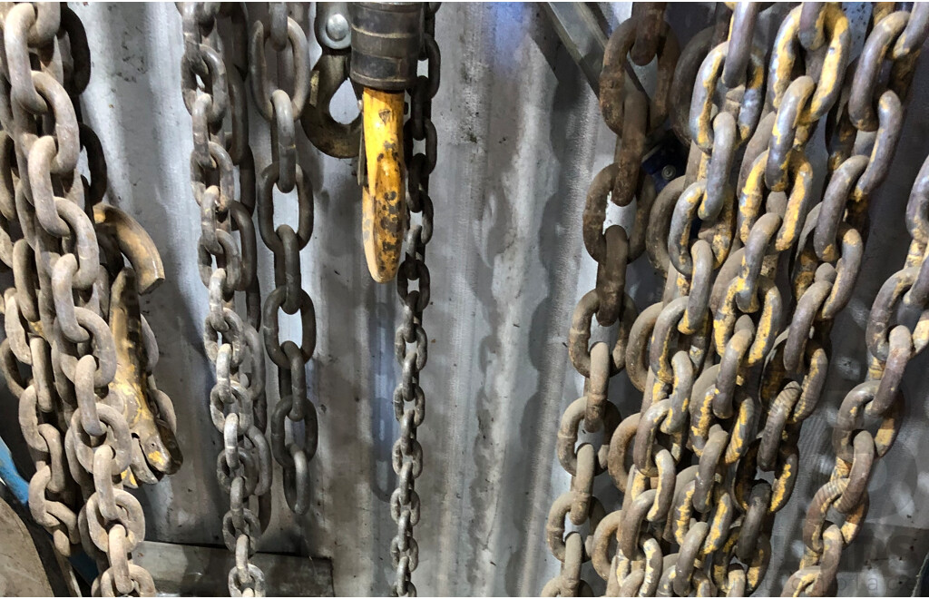 Large Collection of Rigging Chains - Varius Sizes