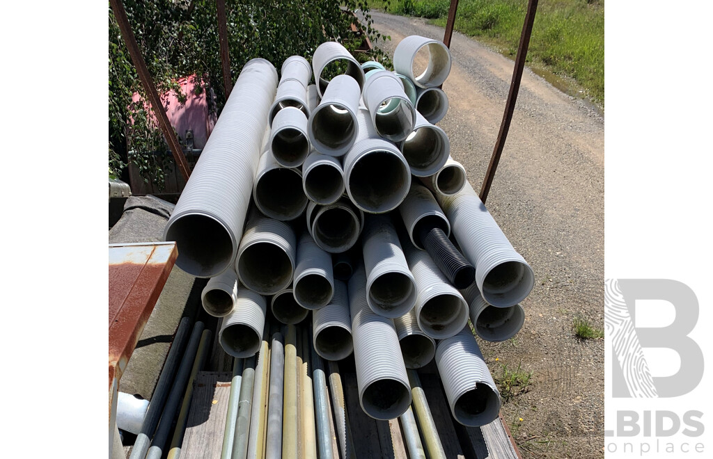 Pallet Lot of PVC Pipes