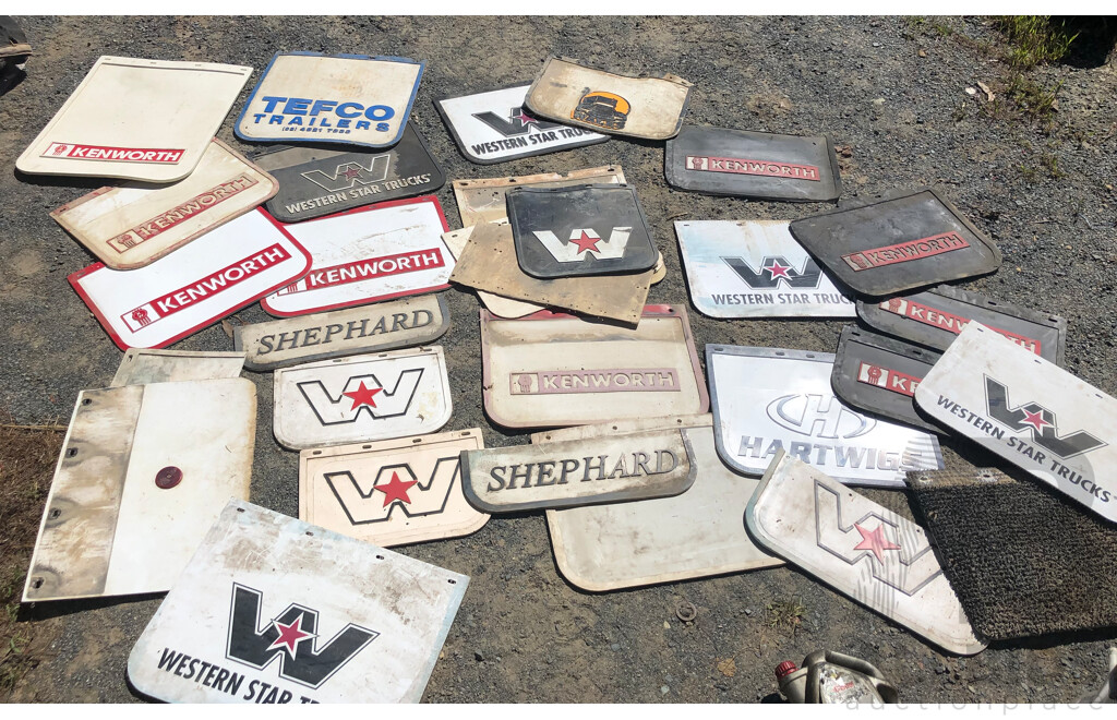 Collection of New and Old Truck Kenworth, Western Star, Hartwigs and More MudFlaps