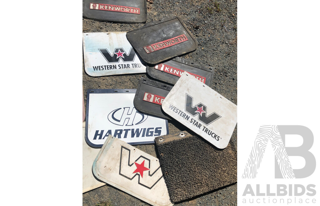 Collection of New and Old Truck Kenworth, Western Star, Hartwigs and More MudFlaps