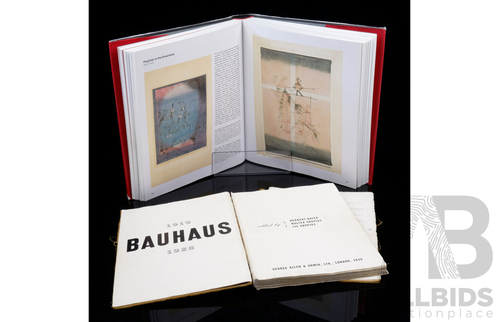 Bauhaus, Edited by Fielder & Feierabend, Koneman, 1999, Hardcover Iwth Dust Jacket Along with Bauhaus 1919 to 1928, Edited by Bayer, Gropius & Gropius, George Allen & Unwin, 1939