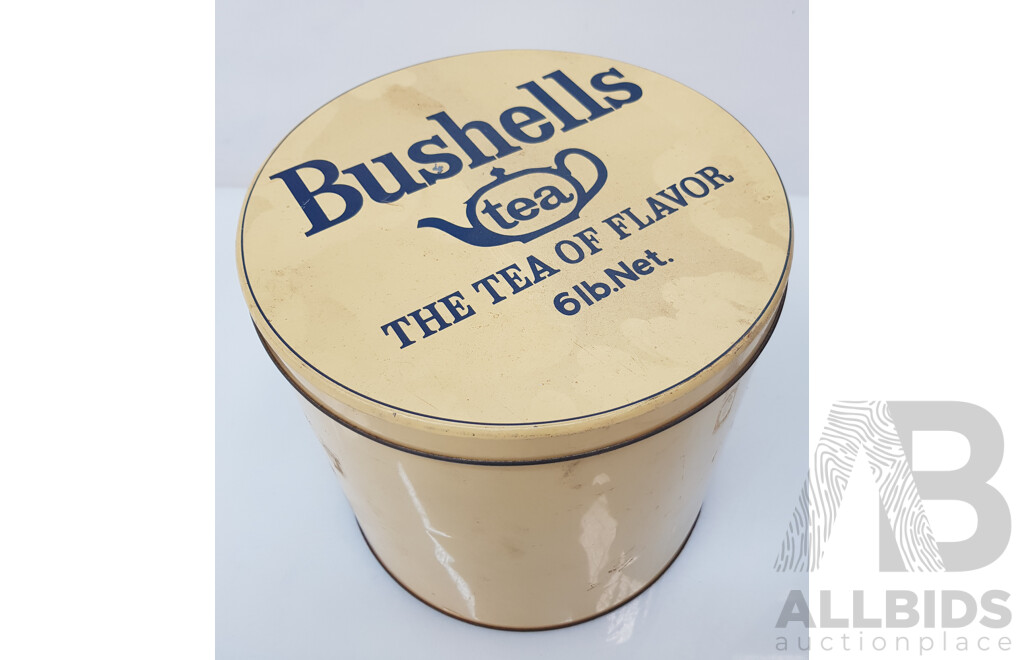 Vintage Bushells Tea Tin Can Container