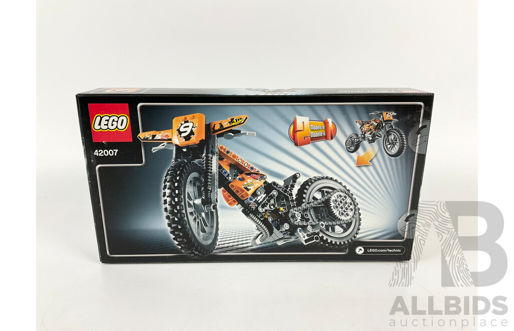 Lego Technic Motorbike Set 42007, Sealed in Box
