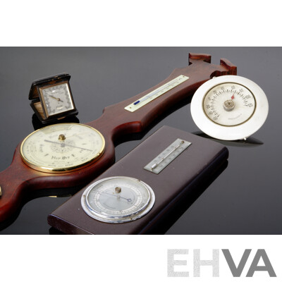 Collection Weather Predicting Devices Including Wall Mounted Barometer, Portable German Veranderlich Regen Schon Barometer and More