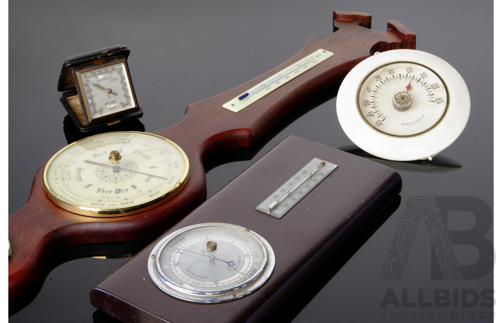 Collection Weather Predicting Devices Including Wall Mounted Barometer, Portable German Veranderlich Regen Schon Barometer and More