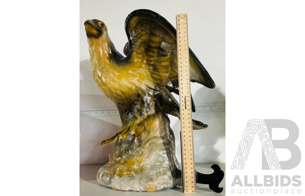 Large Composite Statue of a Hawk