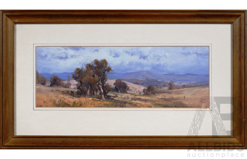 John Sharman (Born 1939), Brindabella Ranges - Canberra, Oil on Canvas on Board