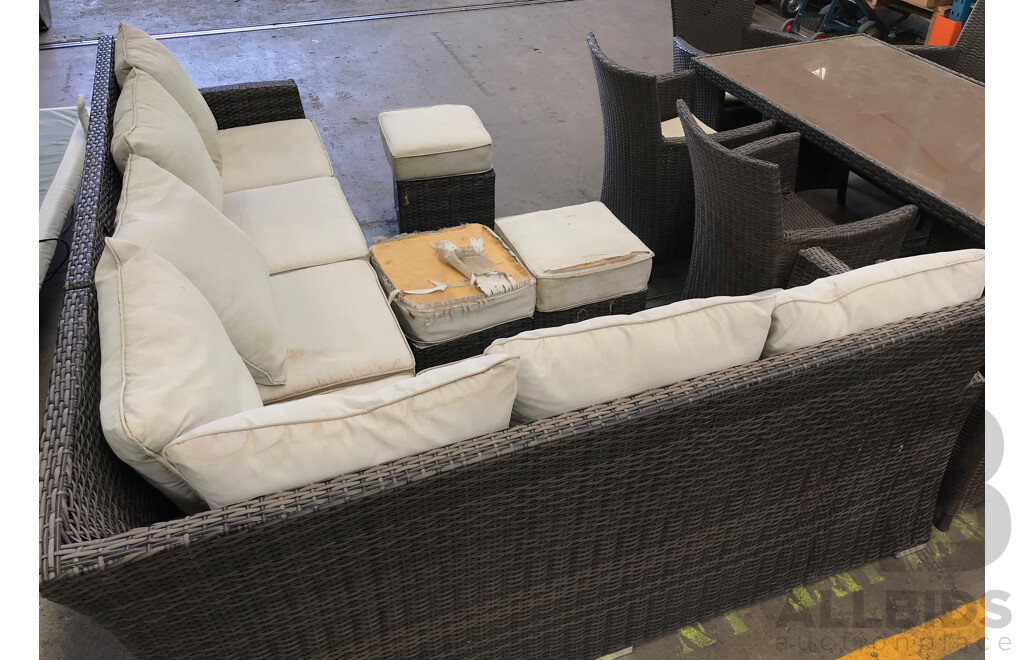 Del Terra 13 Piece Outdoor Lounge and Dining Setting