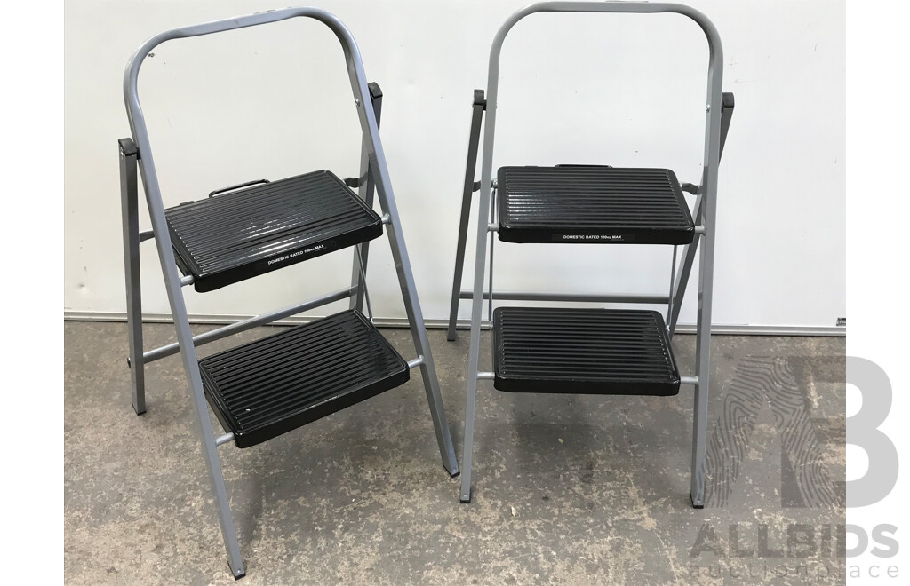 Syneco Two Step Folding Ladder - Lot of Two