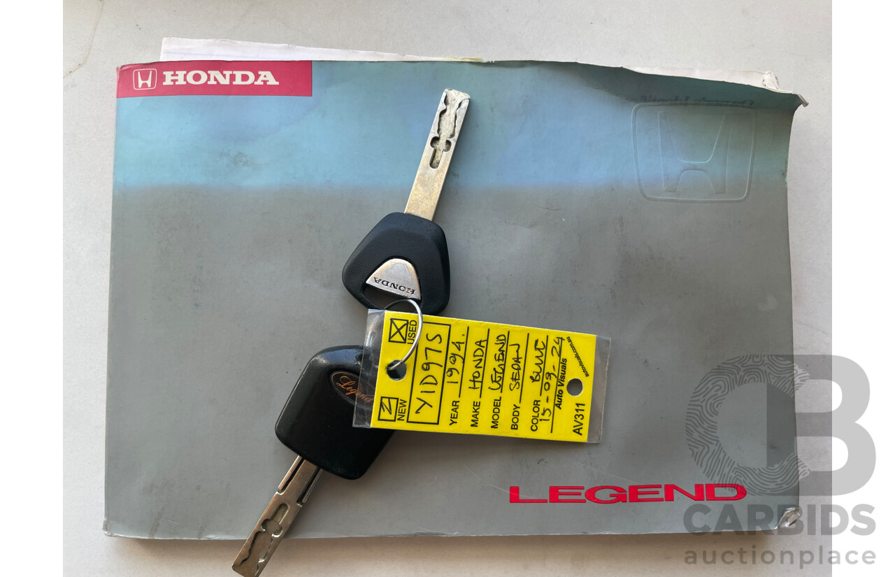 Circa 1994 Honda Legend 4d Saloon Blue 3.2L