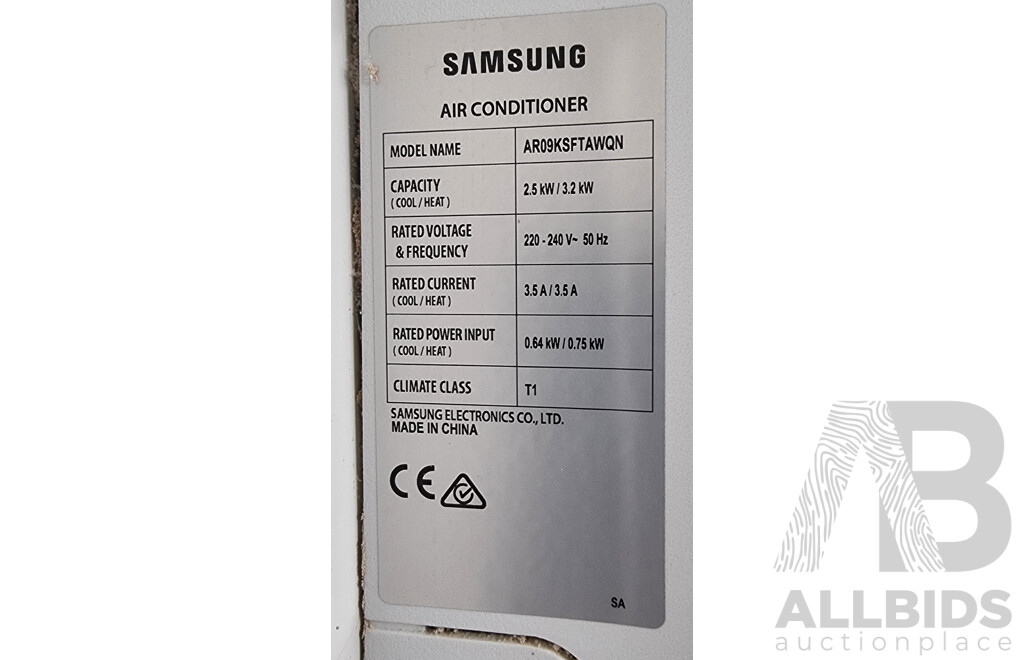 Samsung 2.5kW Air Conditioner Split System