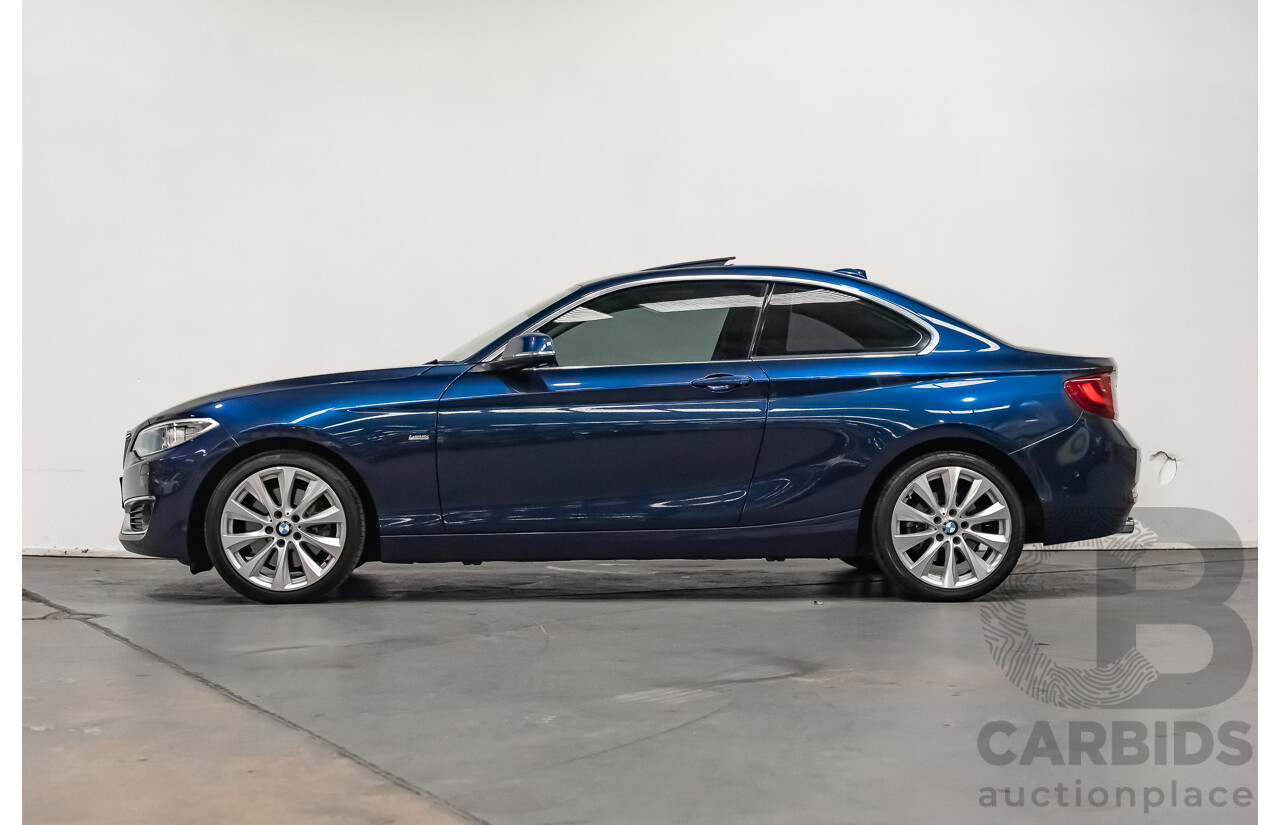 05/18 BMW 2 Series 230i LUXURY LINE RWD F22 LCI Auto MY18 2D Coupe Mediterranean Blue Metallic Turbo 2.0L