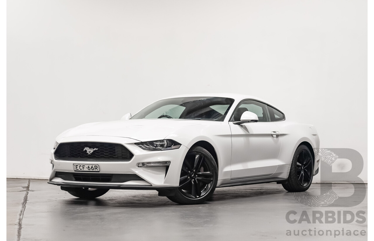 08/2018 Ford Mustang Fastback EcoBoost FN MY18 2D Coupe Oxford White Turbo 2.3L