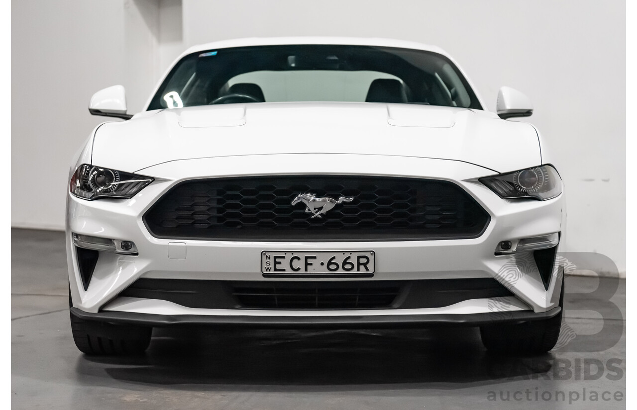 08/2018 Ford Mustang Fastback EcoBoost FN MY18 2D Coupe Oxford White Turbo 2.3L