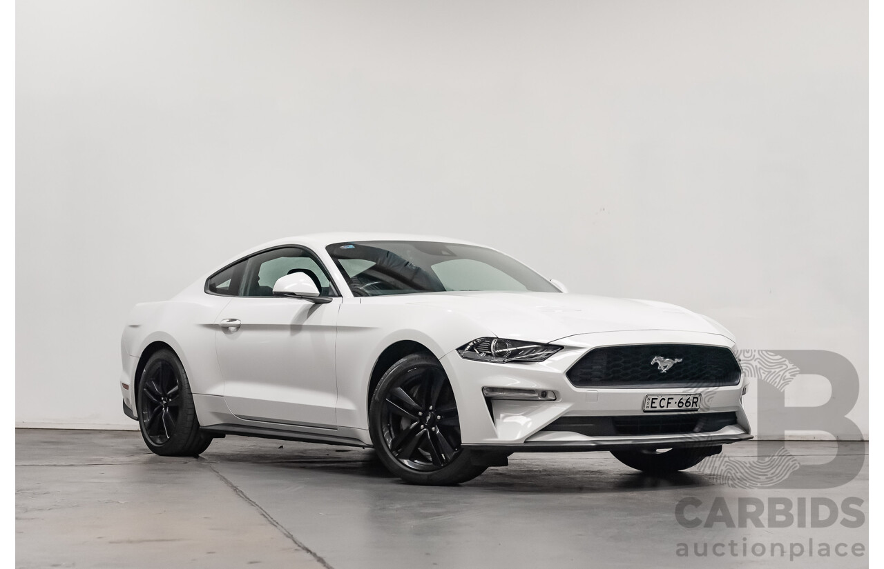 08/2018 Ford Mustang Fastback EcoBoost FN MY18 2D Coupe Oxford White Turbo 2.3L