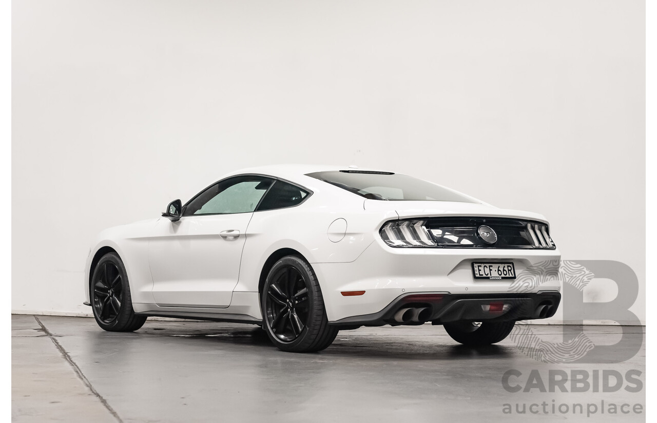 08/2018 Ford Mustang Fastback EcoBoost FN MY18 2D Coupe Oxford White Turbo 2.3L