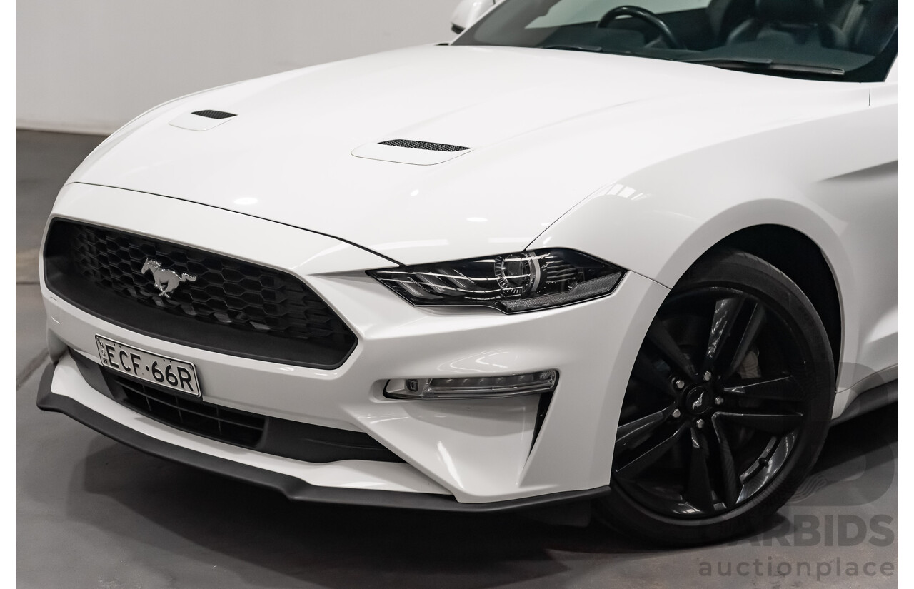 08/2018 Ford Mustang Fastback EcoBoost FN MY18 2D Coupe Oxford White Turbo 2.3L