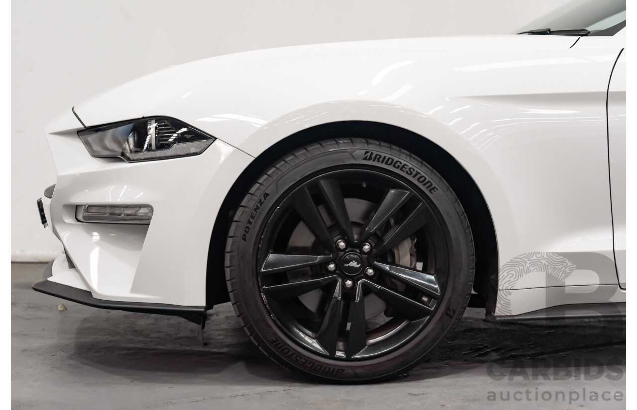 08/2018 Ford Mustang Fastback EcoBoost FN MY18 2D Coupe Oxford White Turbo 2.3L