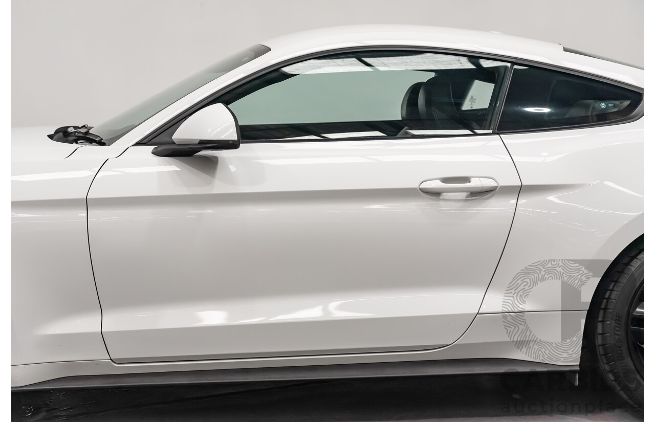 08/2018 Ford Mustang Fastback EcoBoost FN MY18 2D Coupe Oxford White Turbo 2.3L