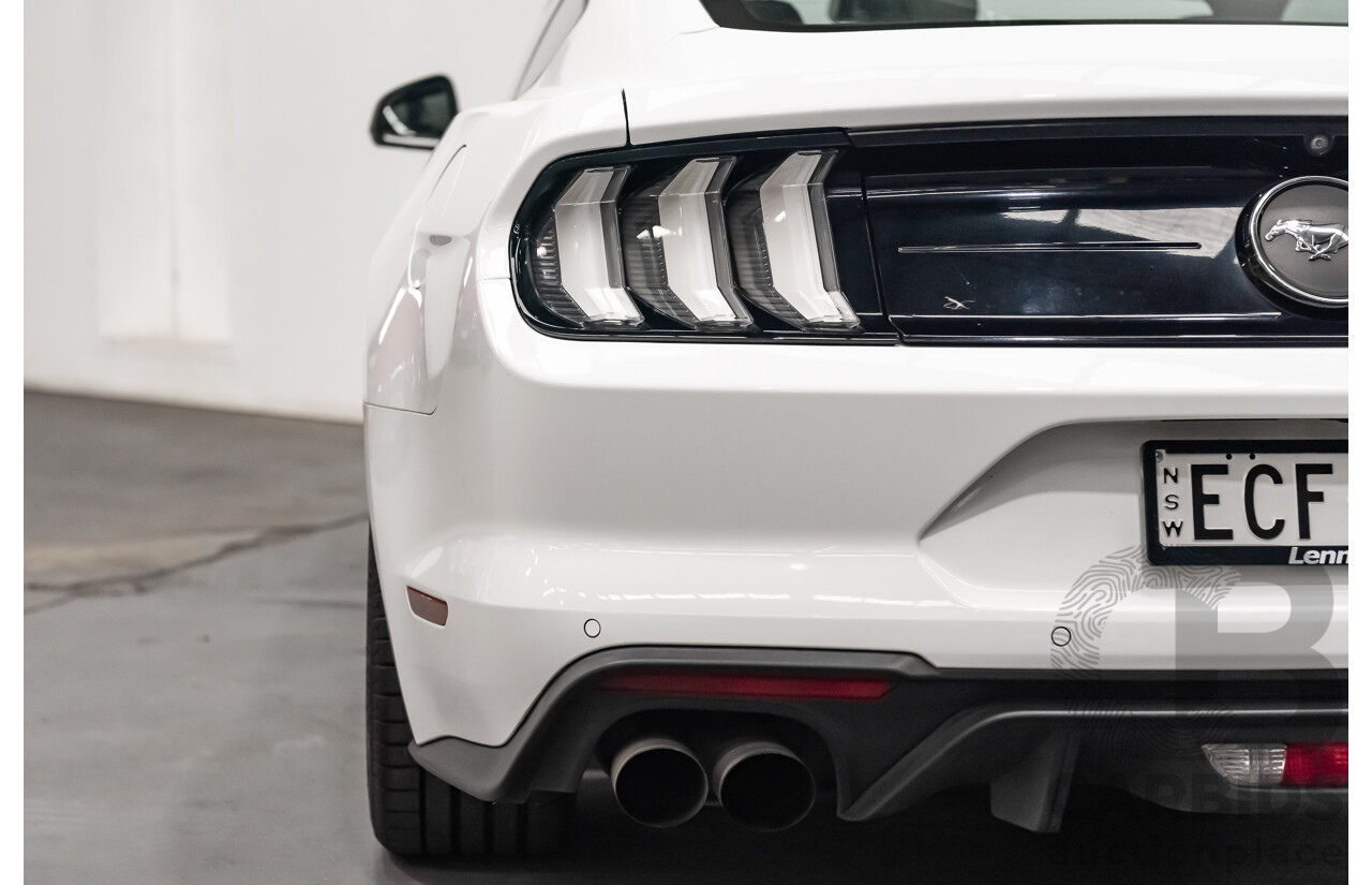 08/2018 Ford Mustang Fastback EcoBoost FN MY18 2D Coupe Oxford White Turbo 2.3L