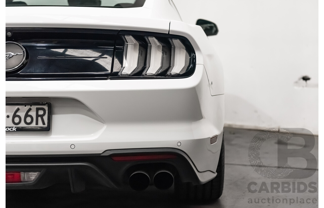 08/2018 Ford Mustang Fastback EcoBoost FN MY18 2D Coupe Oxford White Turbo 2.3L