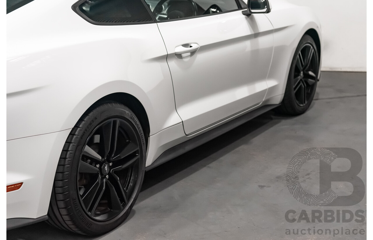 08/2018 Ford Mustang Fastback EcoBoost FN MY18 2D Coupe Oxford White Turbo 2.3L
