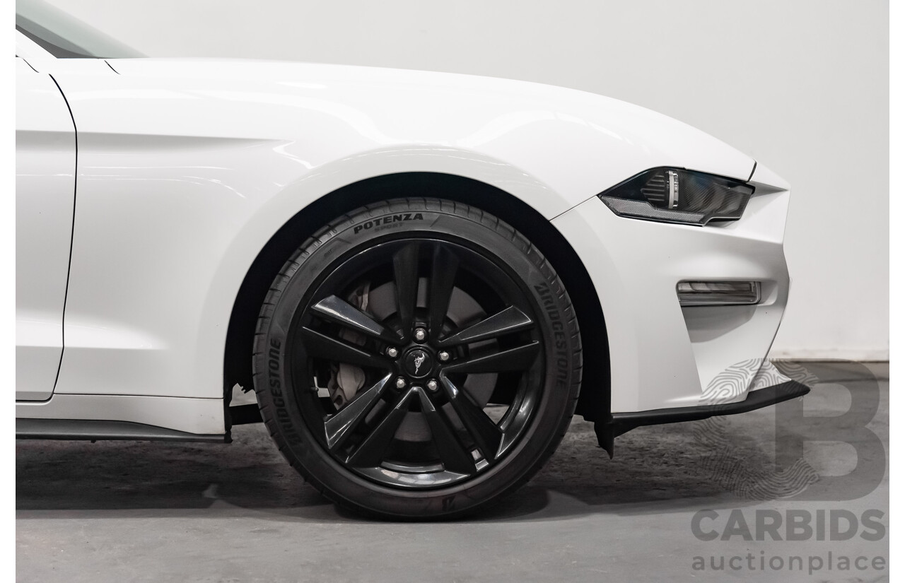 08/2018 Ford Mustang Fastback EcoBoost FN MY18 2D Coupe Oxford White Turbo 2.3L