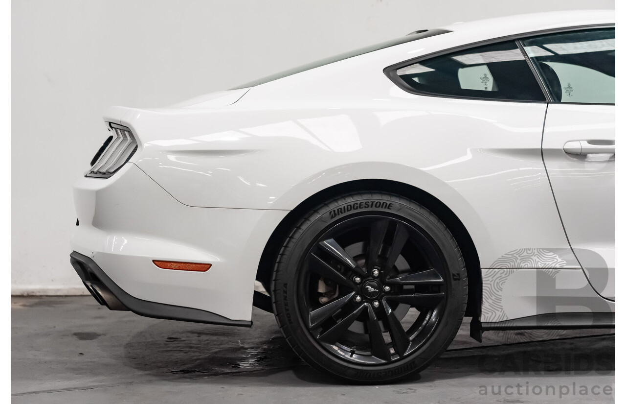 08/2018 Ford Mustang Fastback EcoBoost FN MY18 2D Coupe Oxford White Turbo 2.3L