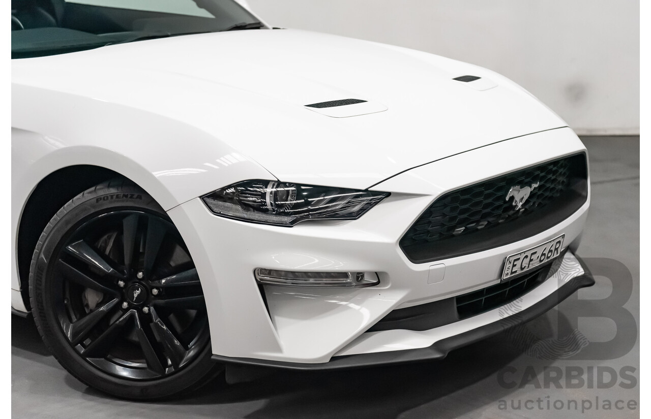 08/2018 Ford Mustang Fastback EcoBoost FN MY18 2D Coupe Oxford White Turbo 2.3L