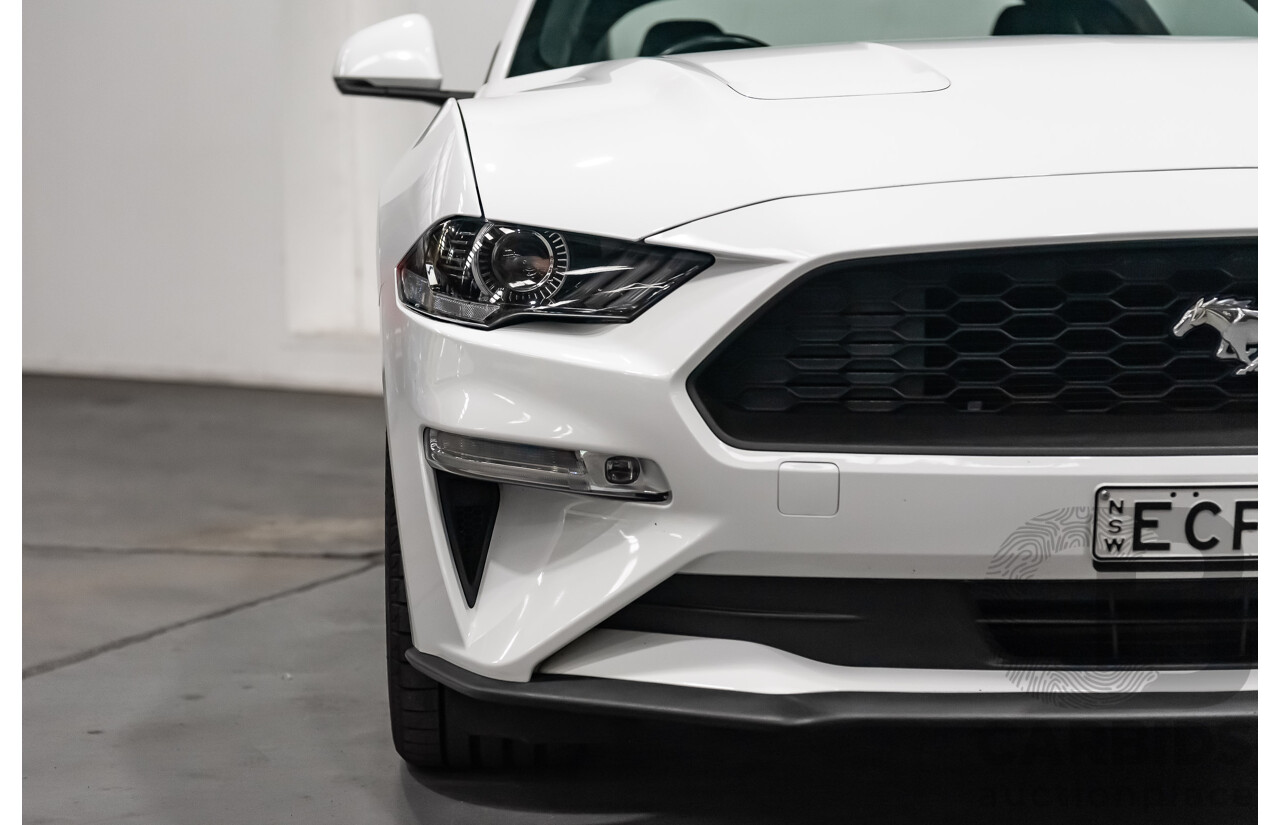 08/2018 Ford Mustang Fastback EcoBoost FN MY18 2D Coupe Oxford White Turbo 2.3L