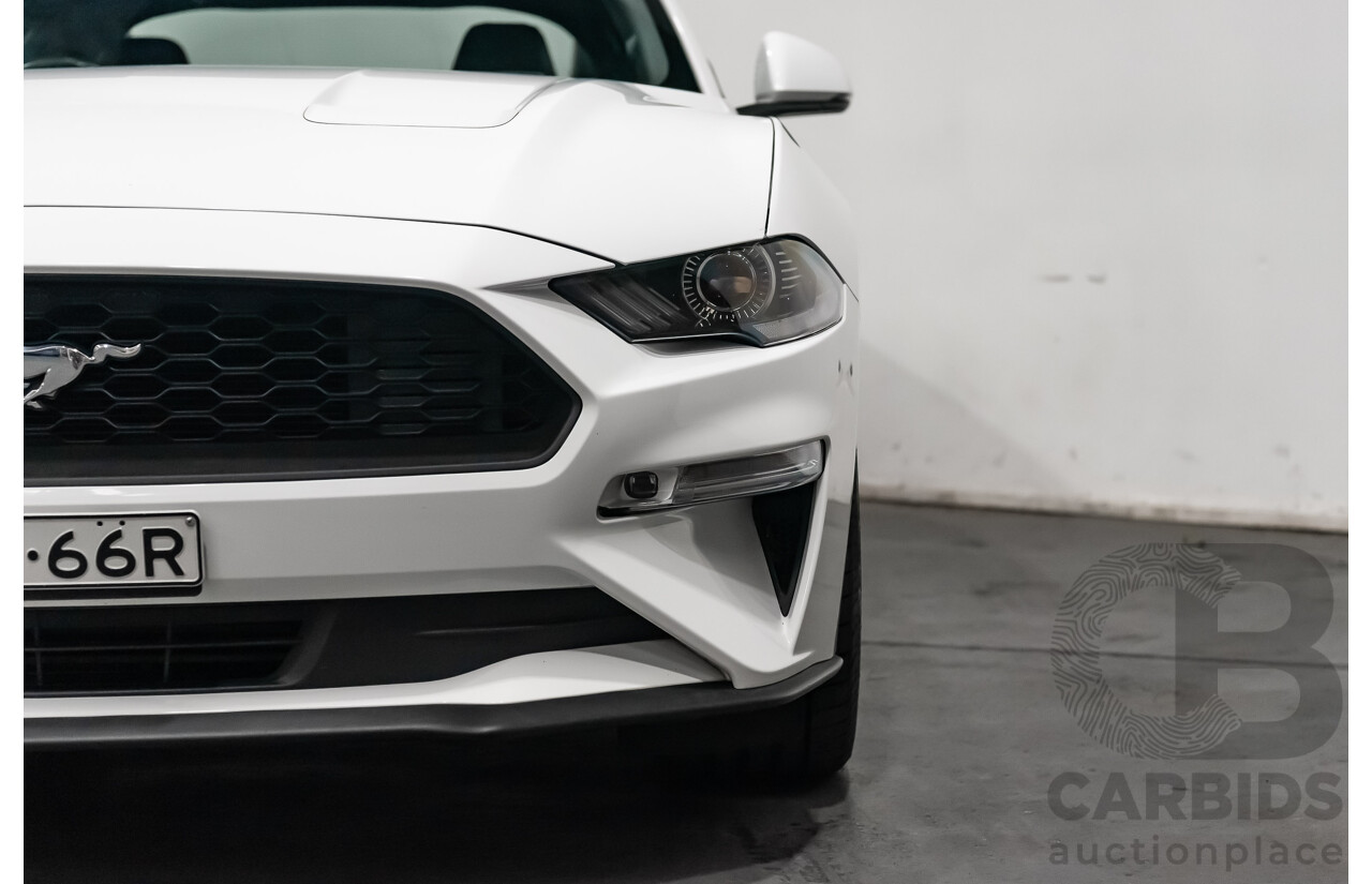 08/2018 Ford Mustang Fastback EcoBoost FN MY18 2D Coupe Oxford White Turbo 2.3L