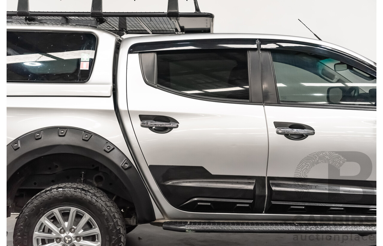 07/16 Mitsubishi Triton GLS 4x4 MQ MY16 Dual Cab Utility Sterling Silver Metallic Turbo 2.4L