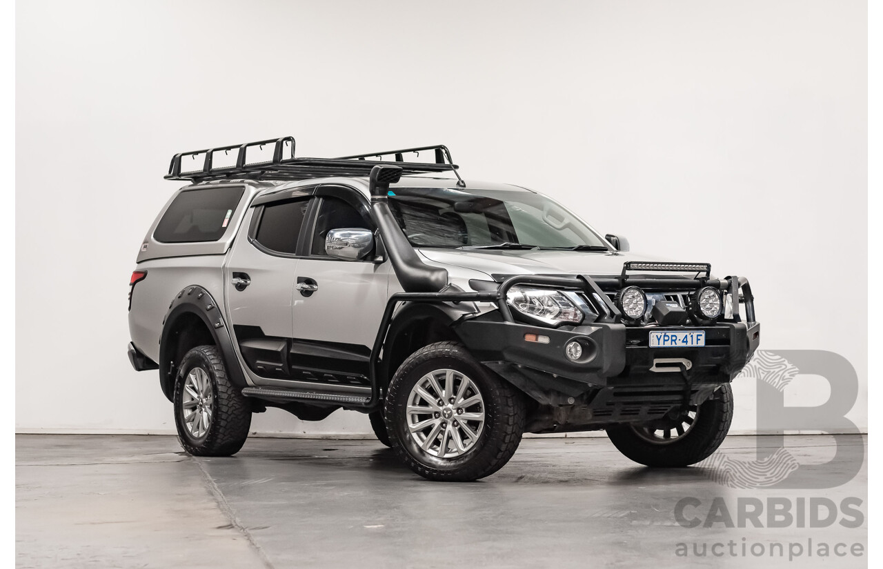 07/16 Mitsubishi Triton GLS 4x4 MQ MY16 Dual Cab Utility Sterling Silver Metallic Turbo 2.4L