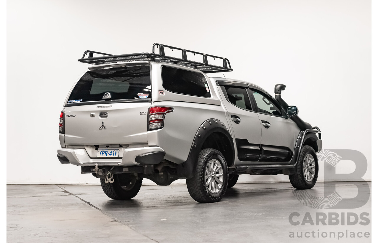 07/16 Mitsubishi Triton GLS 4x4 MQ MY16 Dual Cab Utility Sterling Silver Metallic Turbo 2.4L