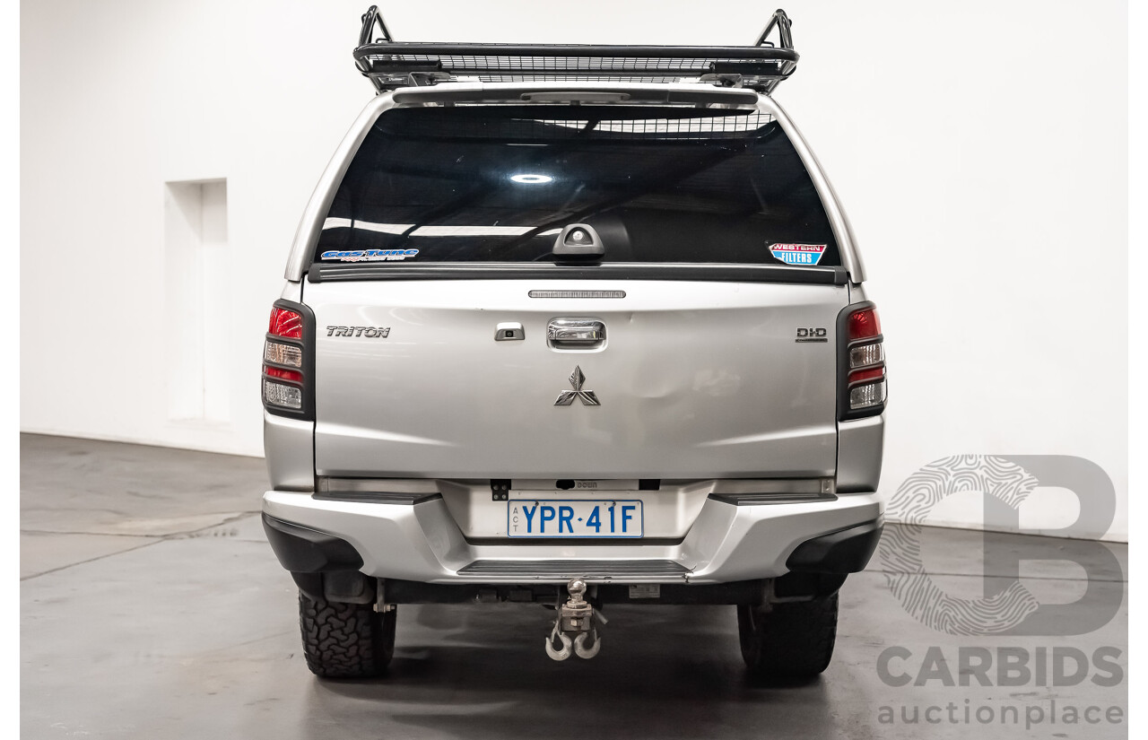 07/16 Mitsubishi Triton GLS 4x4 MQ MY16 Dual Cab Utility Sterling Silver Metallic Turbo 2.4L