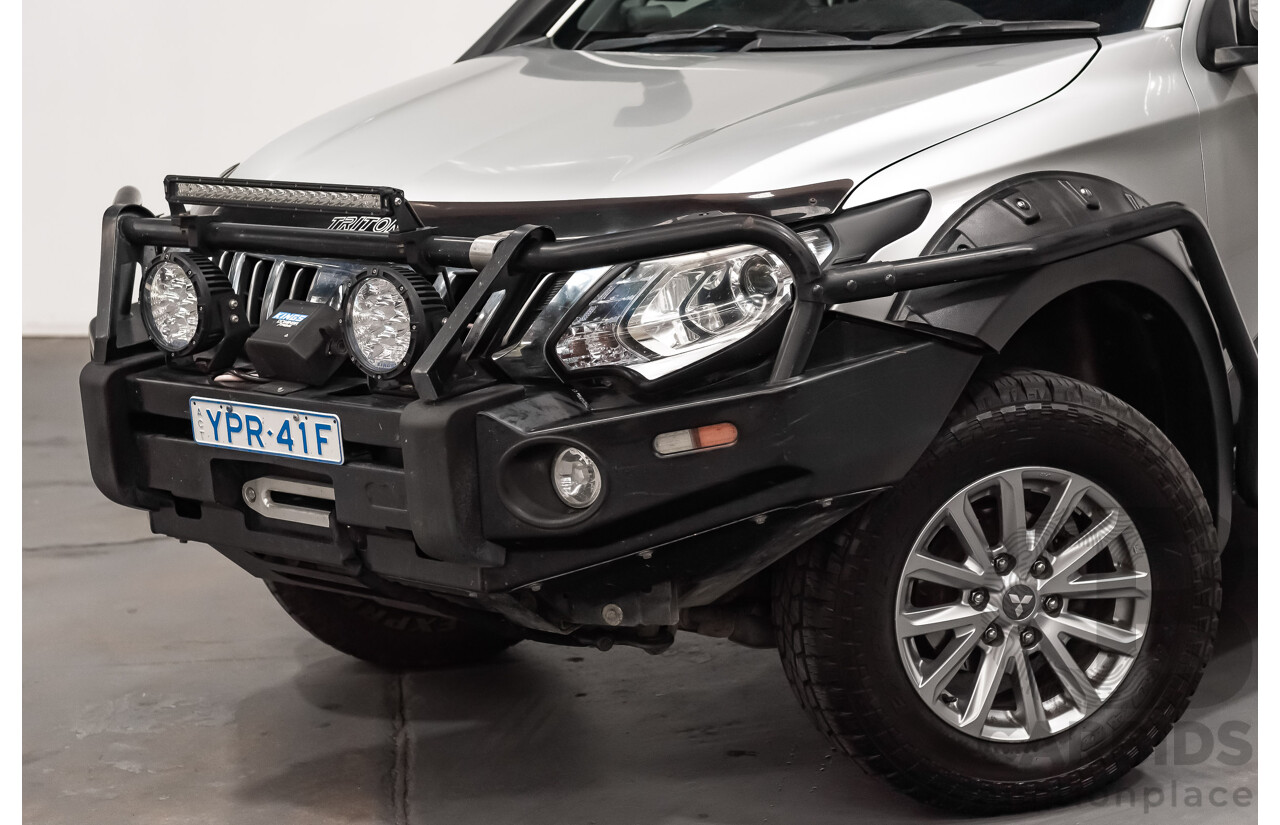 07/16 Mitsubishi Triton GLS 4x4 MQ MY16 Dual Cab Utility Sterling Silver Metallic Turbo 2.4L