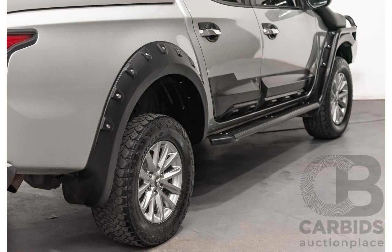 07/16 Mitsubishi Triton GLS 4x4 MQ MY16 Dual Cab Utility Sterling Silver Metallic Turbo 2.4L