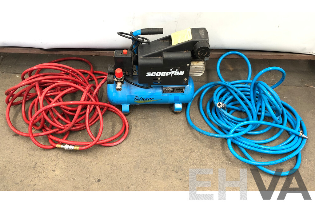 Scorpion Stinger Electric Air Compressor with Two Air Lines