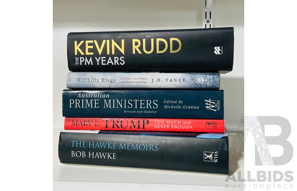 Collection of Books About Kevin Rudd, Bob Hawke and More