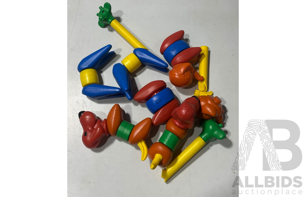 Collection Vintage Canadian Made Tupperware Animal Toys