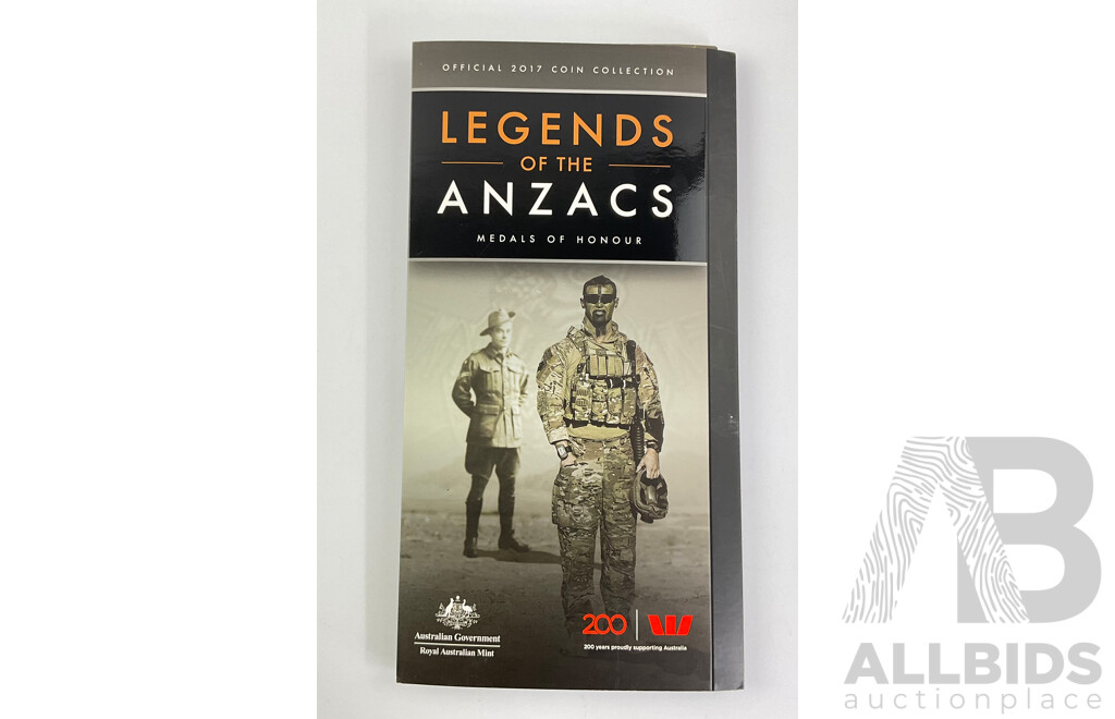 Australian 2017 Legends of the ANZACS Fourteen Coin Set