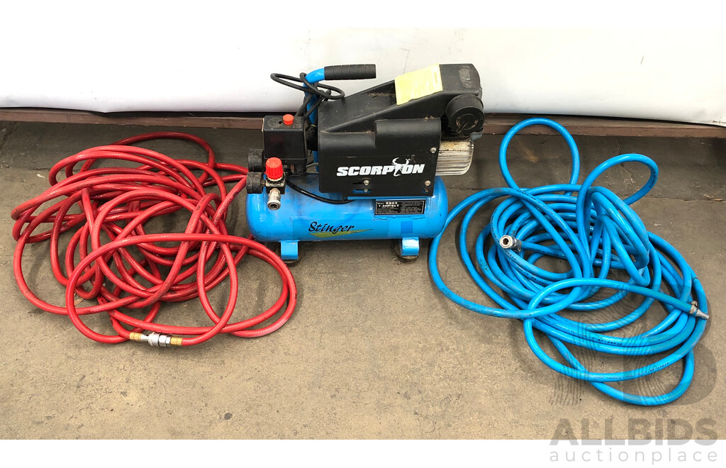 Scorpion Stinger Electric Air Compressor with Two Air Lines