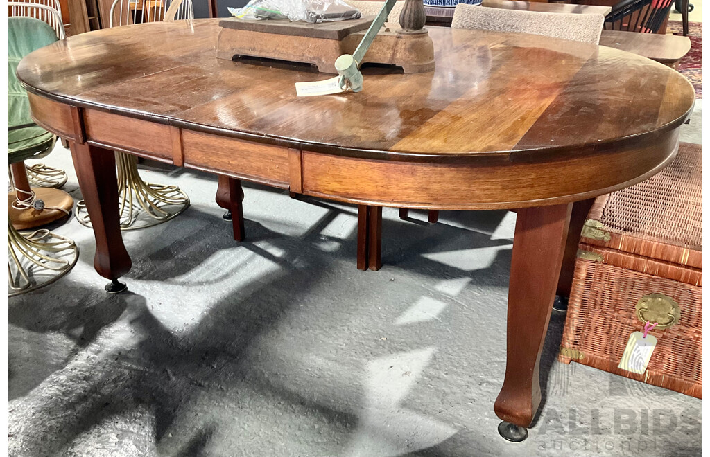 Art Deco Oak Extension Dining Table
