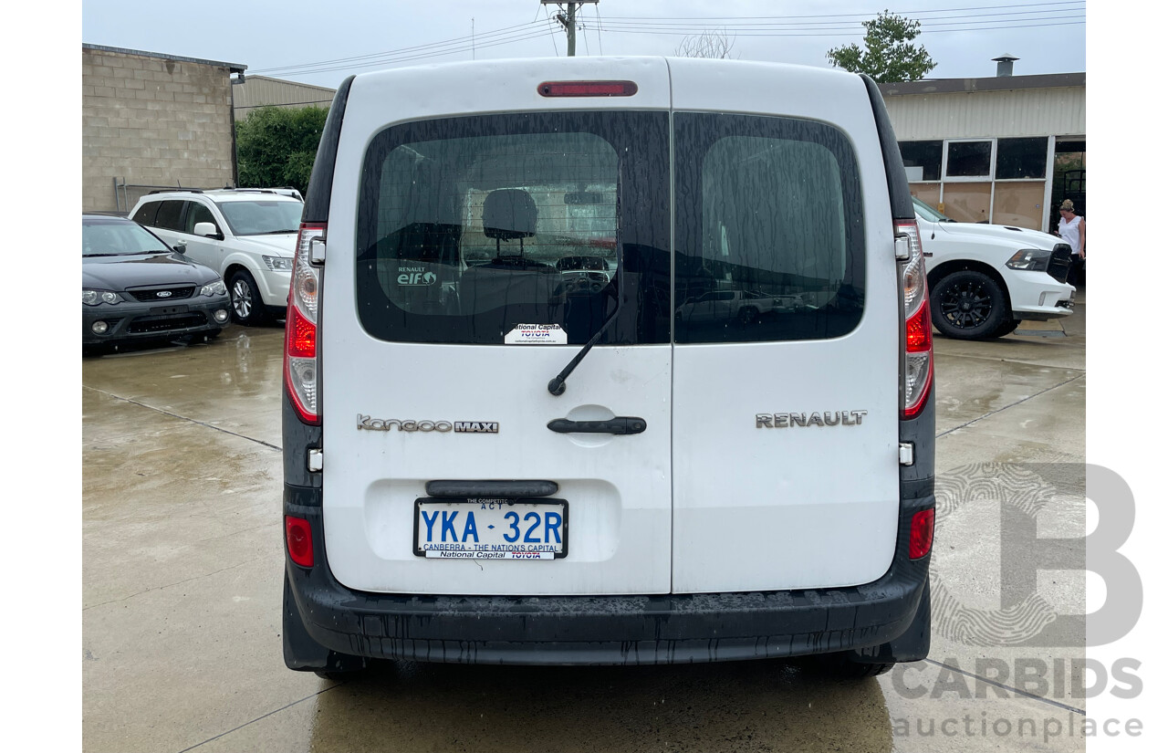 07/14 Renault Kangoo MAXI FWD X61 MY14 4D Van White 1.5L