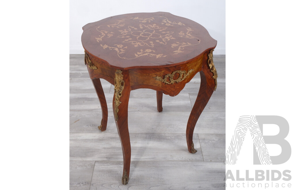 Veneered French Style Centre Table