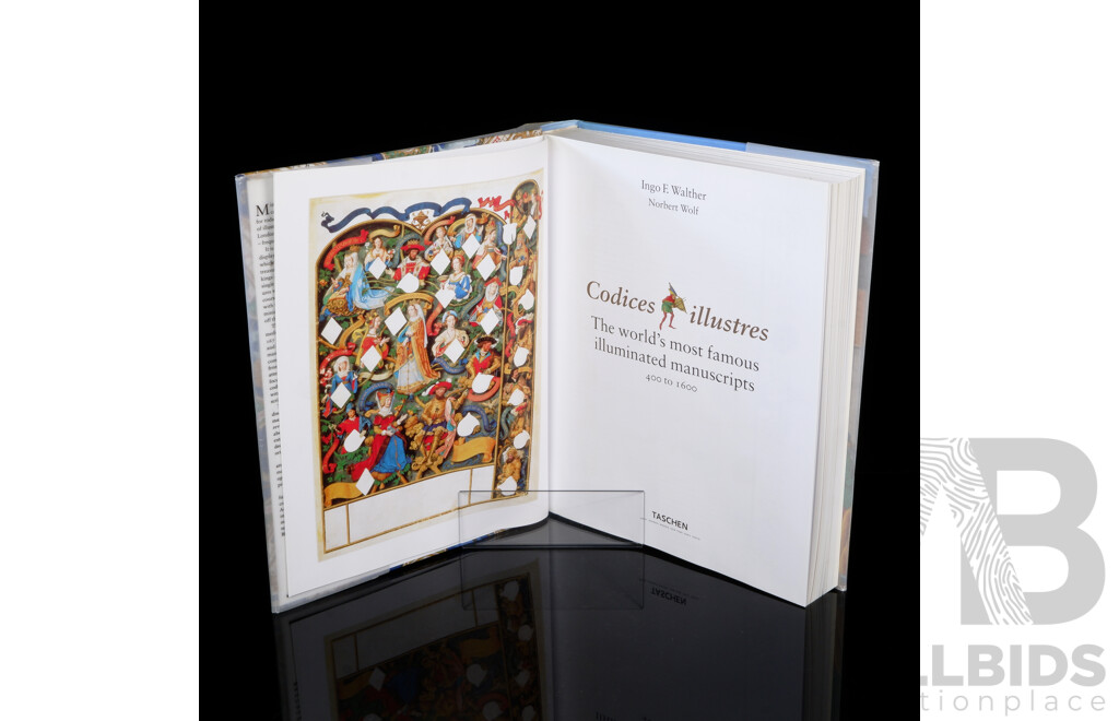 Codices Illustres, The Worlds Most Famous Illuminated Manuscripts 400 to 1600, I GF Walther & N Wolf, Taschen, 2001, Hardcover with Dust Jacket